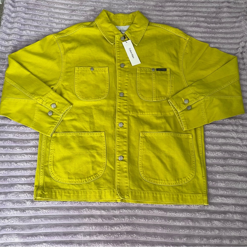 Unisex Yellow Calvin Klein Jacket
